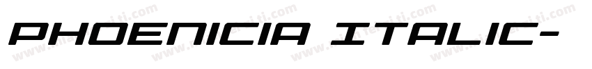 Phoenicia Italic字体转换